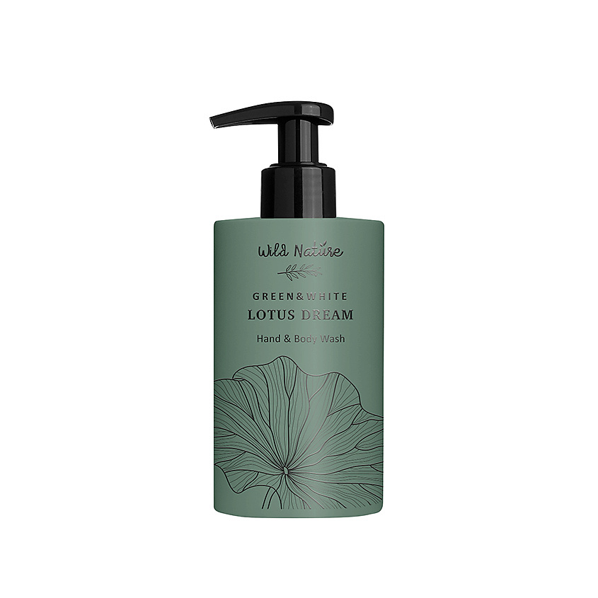 WILD NATURE Гель для мытья рук и тела Green & White Lotus Dream Hand & Body Wash – фото 2