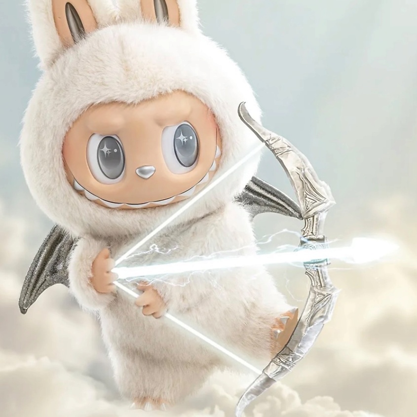 ぬいぐるみ THE MONSTERS ANGEL IN CLOUDS - ZIMOMO POP MART Игрушка Labubu The Monsters Zimomo Angel in Clouds (58cm