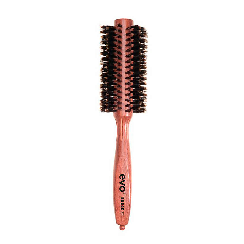 EVO [Брюс] Круглая щетка с натуральной щетиной для волос 22мм evo bruce 22 natural bristle radial brush – фото 2